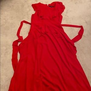 Vavavoom red goddess gown